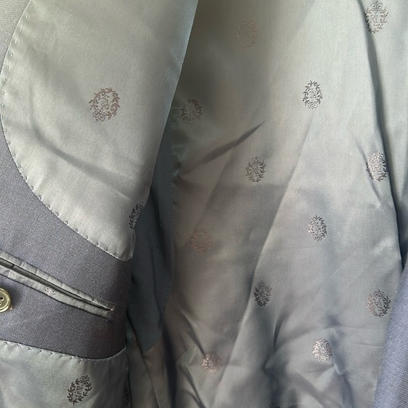 Ralph Lauren 100% wool Classic Fit Suit Jacket Blazer Sports checkered 44L - Picture 9 of 13